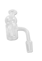  Oil Black Leaf' Quartz Banger Carb Cap + Dish