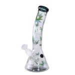Black Leaf Leaffly Beaker Bong Ice Curve