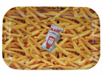 Raw French Fries Rolling Tray