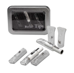 Black Leaf Glass Tips