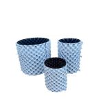 Root Plus- Vaso Redondo Branco (OUTSIDE/BLACK INSIDE)