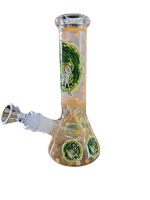 BONGO DE CRISTAL- BEAKER MORTY FLORESCENTE