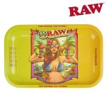 Raw Brazil Metal Rolling Tray 2nd Edition - Small