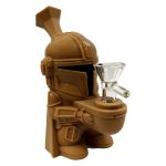 Space Hero Brown Silicone Bong
