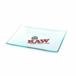 RAW MINI GLASS ROLLING TRAY 