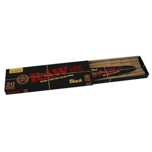 RAW BLACK CONOS 20PK KING SIZE