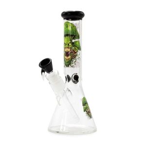 Evil Mushrooms - Beaker Bong White