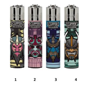 Clipper Lighters Samurai Masks