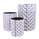 Vaso redondo - white outside/black inside